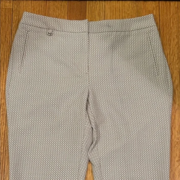Adrianna Papell Taupe Geometric Pants - Picture 3 of 11